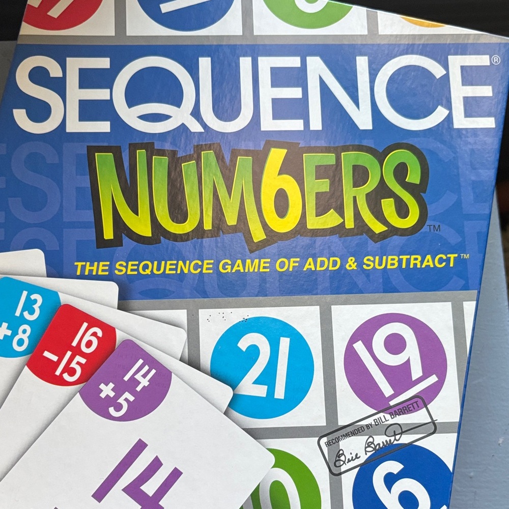 Sequence Numbers Board Game